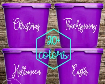 Custom Storage Bin Labels Tote Label Tub Stickers Playroom Play Room Container Word Bins Sticker Words Attic Basement Organization Closet