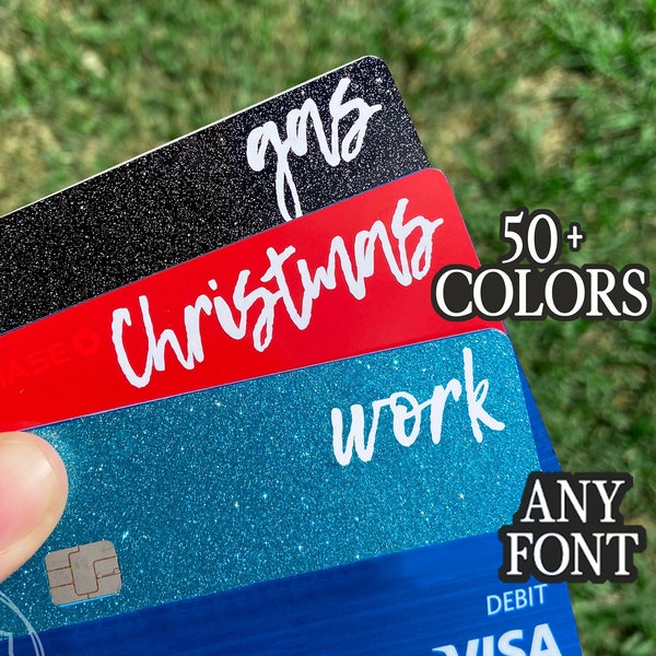 Custom Debit Card Skin Wrap Wraps Skins Decal Credit Decals Budget Money Label Labels Bank Chip Cover Purse Wallet Cash EBT WIC SNAP Sparkly