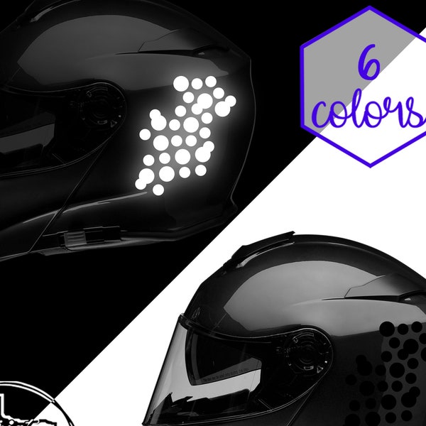 Dot Helmet Stickers Etsy