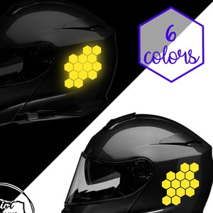 Honeycomb Reflective Bike Safety Decals Helmet Body Decal Fork Rim Rims Scooter Trailer Truck Car Van Window Custom Gift Idea Ideas Frame RV