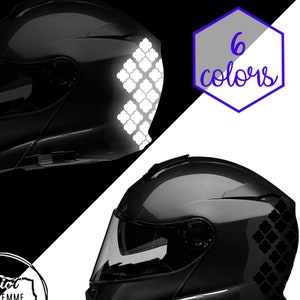 Quatrefoil Reflective Bike Safety Decals Helmet Body Decal Fork Rim Rims Pretty Trailer Truck Car Van Window Custom Gift Idea Ideas Frame RV