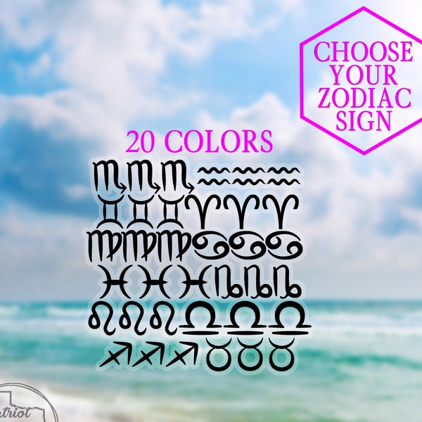 Zodiac Sign Tanning Decals Custom Body Stencils Summer Custom Gift Idea Cruise Beach Tattoo Tan Bed Leo Pisces Cancer Taurus Aries Beach