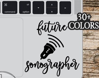 Future Sonographer Sticker Sonography Ultrasound Decal Ultra Sound Decals Tech Technician Gift Idea Ideas Gifts Desk Stickers Decor Custom