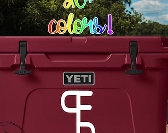 Custom Cattle Brand Decal Vinyl Ranch Decals Symbol Cooler Design Car Truck Window Rodeo Cowgirl Logo Ear Tag Farm Gift Party Idea Ideas