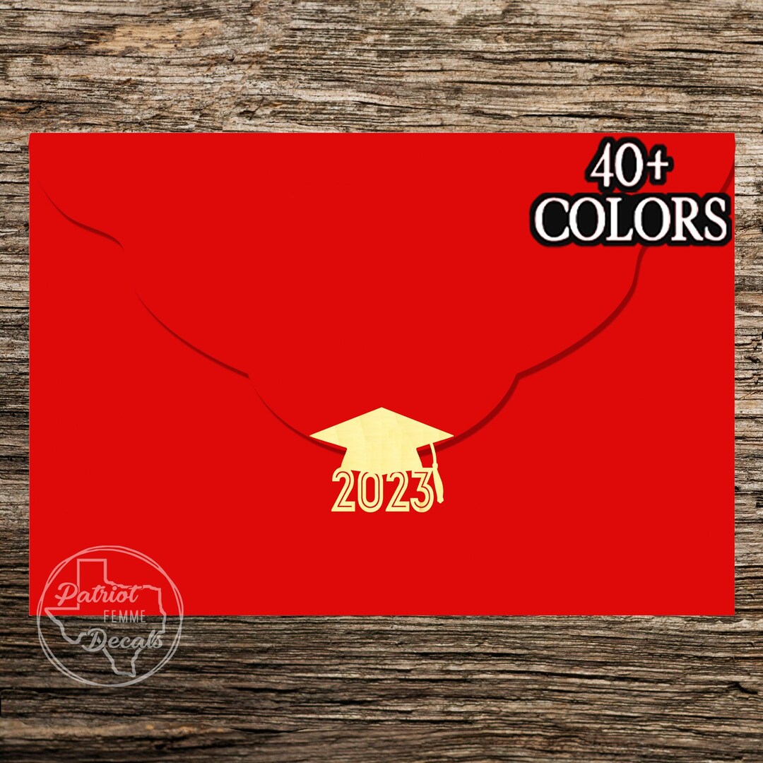 2023 Graduation Envelope Seals Stickers Silver Rose Gold Etsy