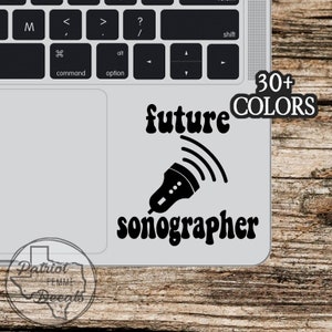 Future Sonographer Sticker Sonography Ultrasound Decal Ultra Sound Decals Tech Technician Gift Idea Ideas Gifts Desk Stickers Decor Custom