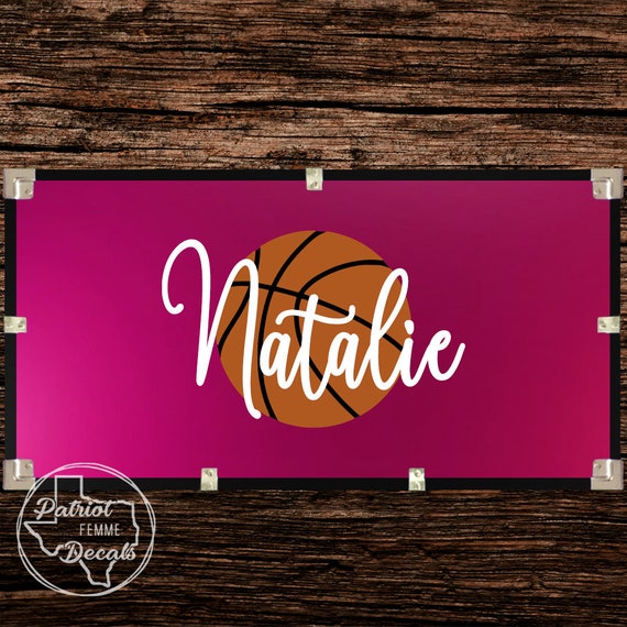 Custom Basketball Camp Trunk Decal Set Name Design Sports Girls