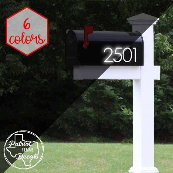 Pegatinas reflectantes personalizadas para buzón, calcomanías con números  de casa, calcomanías de seguridad para vehículos, automóviles, camiones,