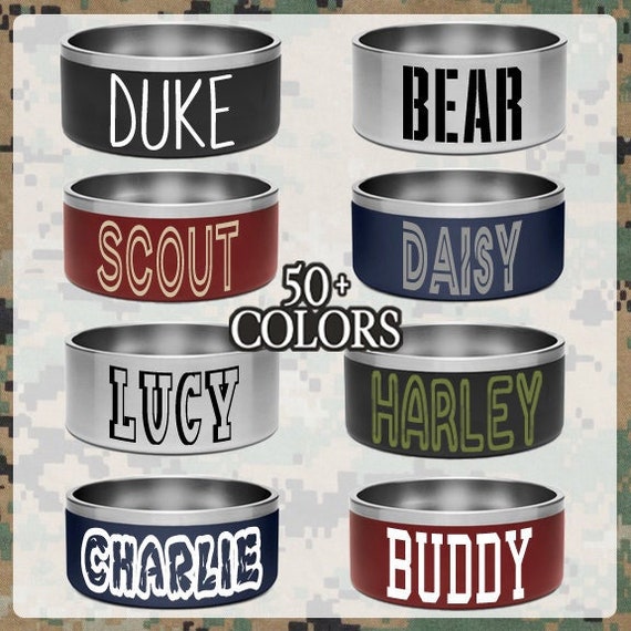 Custom Yeti Dog Bowl Decal Name Sticker Boomer Stickers Pet Decals