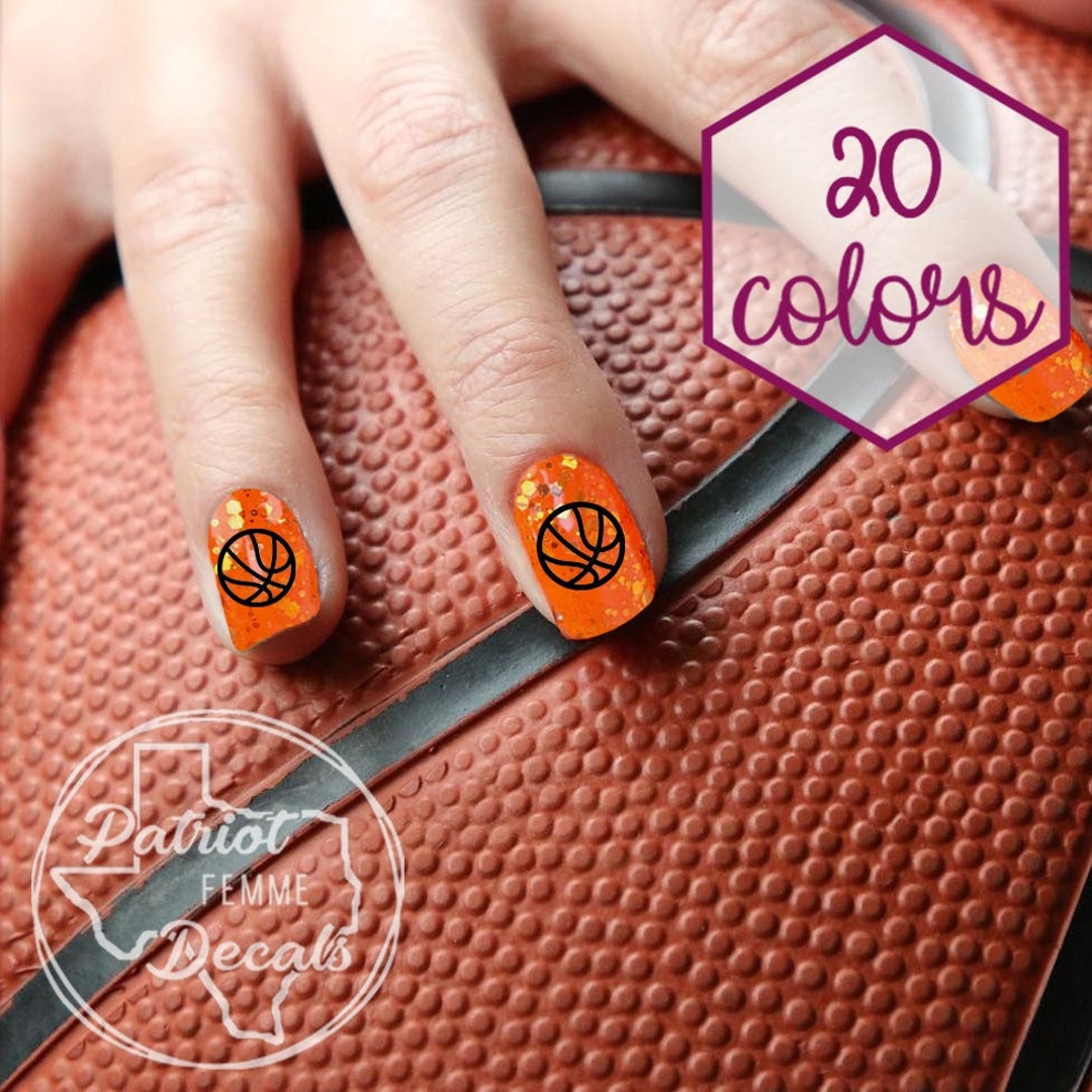 Basketball Nail Decals Nails Decal Sticker Ball Stickers Game