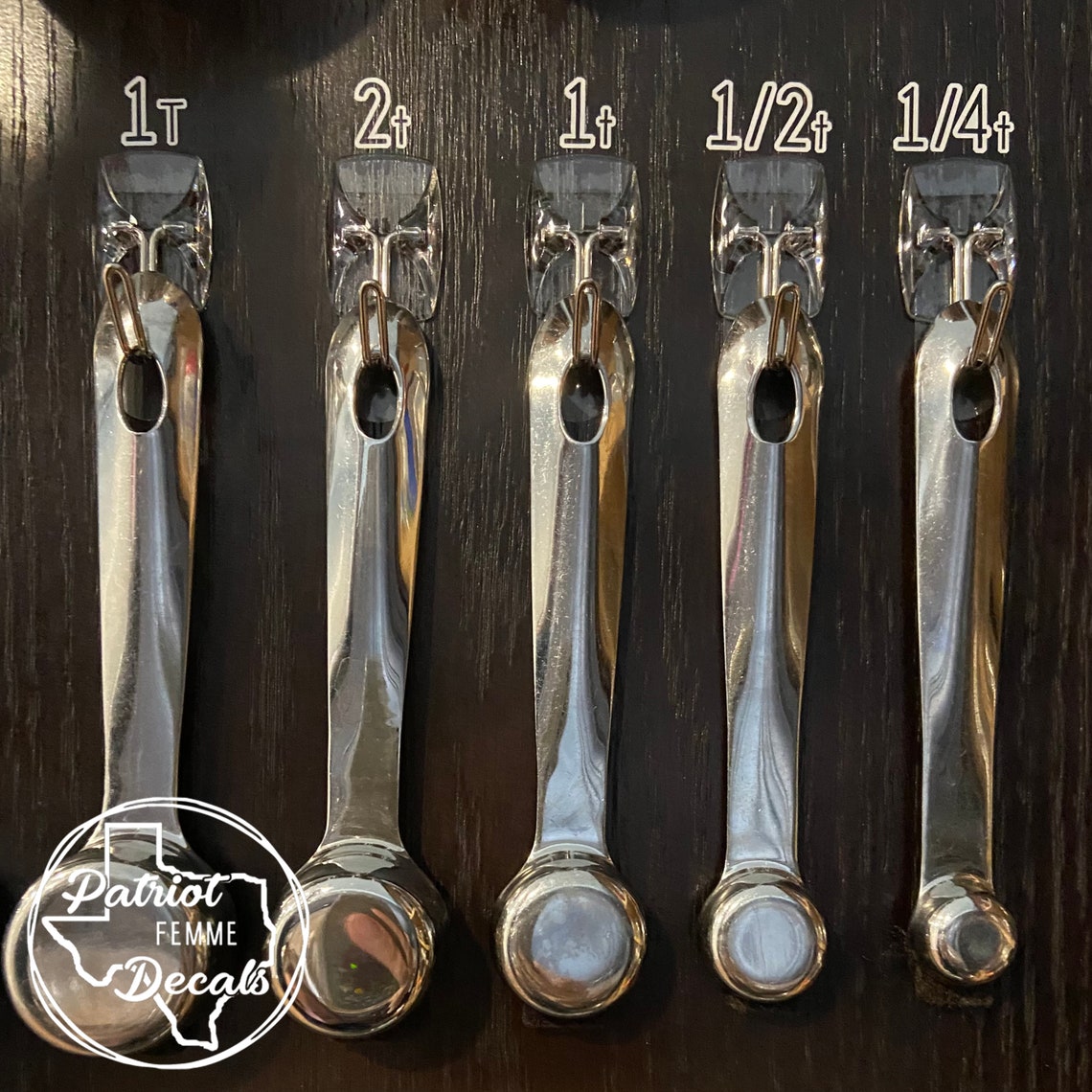 Measuring Cup Labels Kitchen Spoon Stickers Custom Label Set Etsy