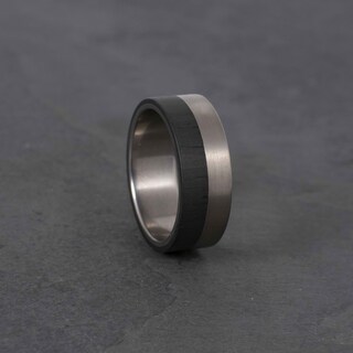 Anello Personalizzato Regalo Papà Willis Judd - Anello Per Papà In Titanio Con Incisione Anello Regalo Padre
