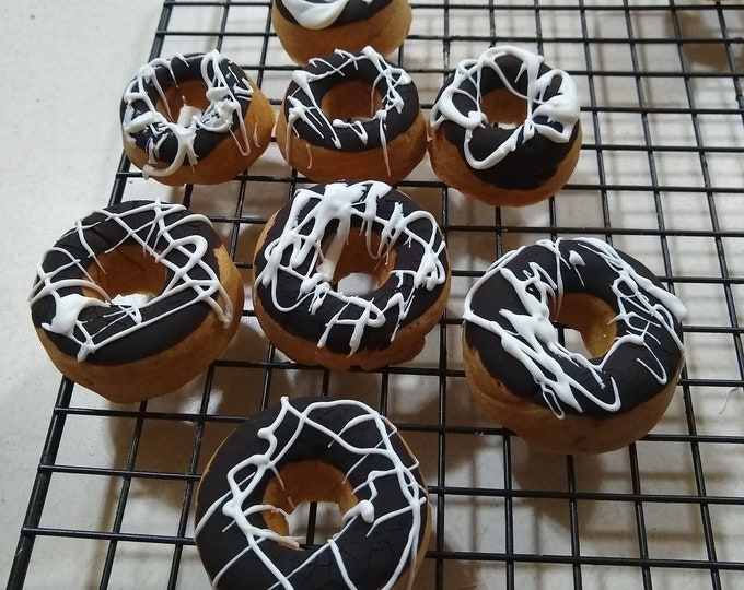 carob frosted doggie donuts