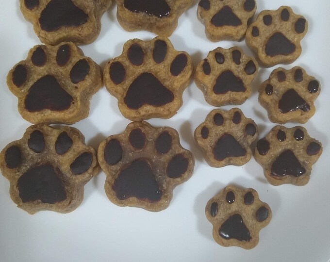 peanut butter/banana paw prints