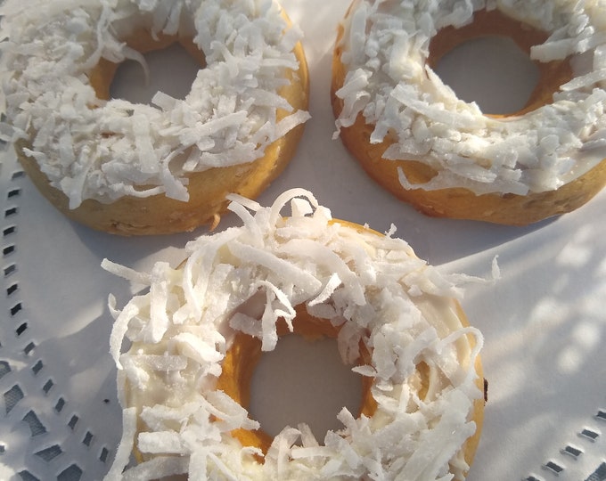 apple coconut doggie donut