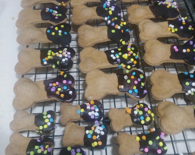 peanut butter,carob frosted bones