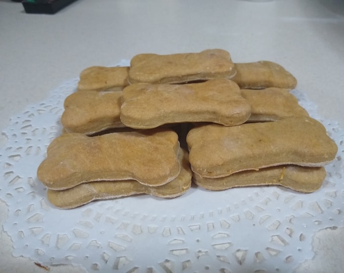 pumpkin, banana, peanut butter bones