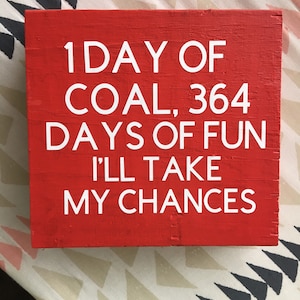 Funny Christmas Wood Block