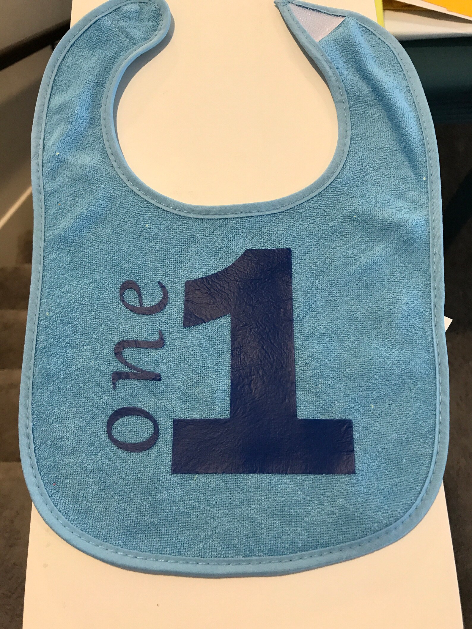 SALE One Year Old Baby Bib Etsy