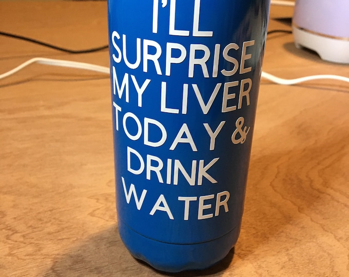 Funny Water Bottle - Etsy - Anything But A Water Bottle Funny Ideas