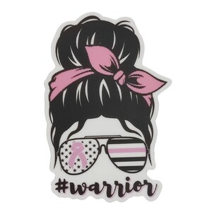 Breast Cancer Warrior Sticker: Waterproof Laptop Decal bild 8