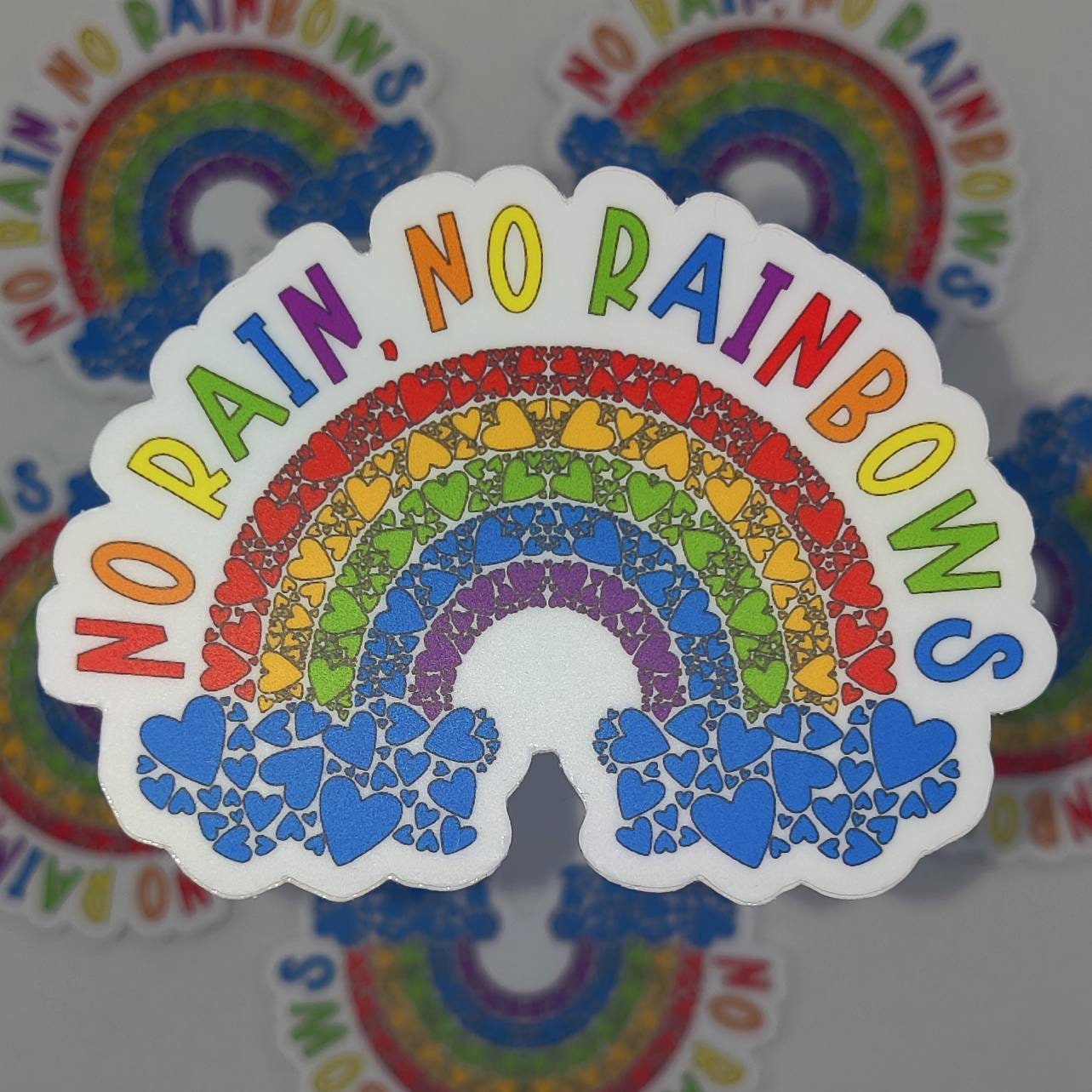Rainbow sticker no rain no rainbow sticker waterproof water Etsy Rainbow sticker no rain no rainbow sticker waterproof water Etsy