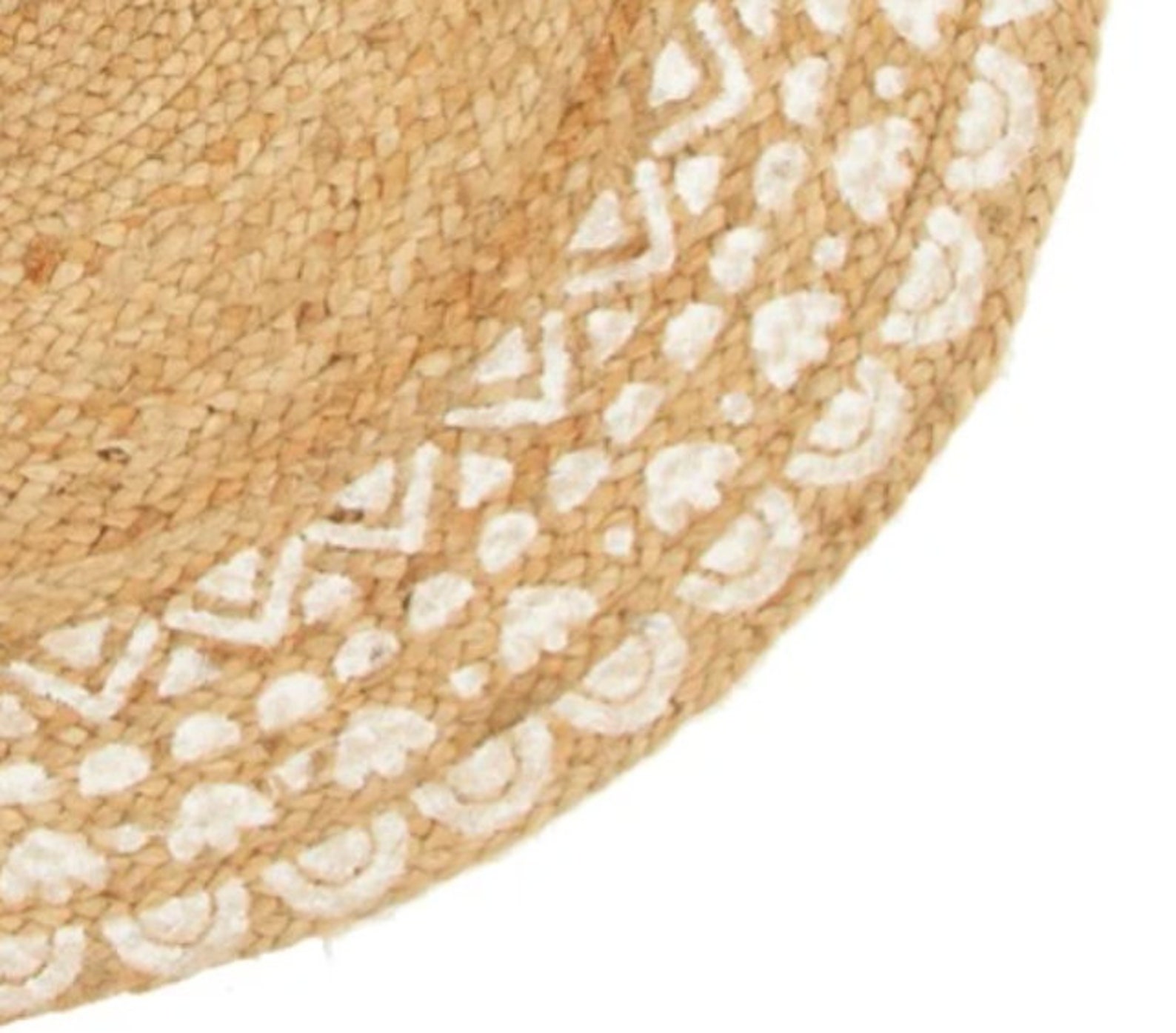 Round Natural Jute Rattan Rug Etsy UK