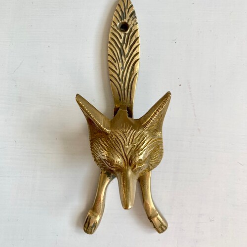 VINTAGE Solid Brass Bunny Rabbit Door Knocker Detailed With Etsy UK