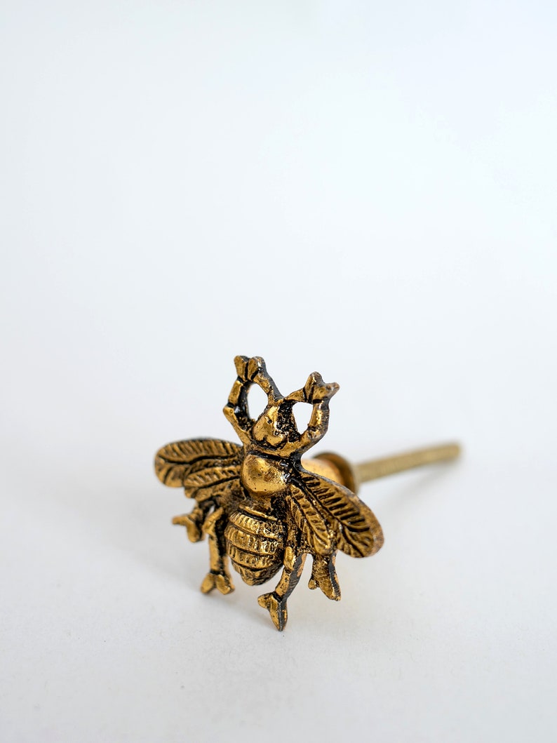 Antique Gold Bumble Bee Drawer Knob Door Cupboard Knob Etsy UK