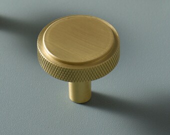 Round Knurled Knob | Kitchen Knob | Wardrobe Knob | Chrome Knob | Brass Knob