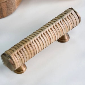 Rattan Drawer Handle | Wardrobe Handle | Kitchen Handle | Drawer Pulls | Rattan Cabinet Handle