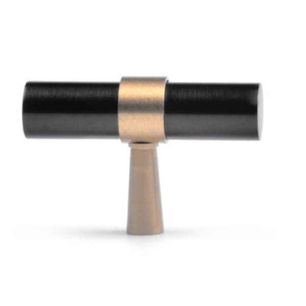 T Bar Handle Pull Knob - Bronze Black