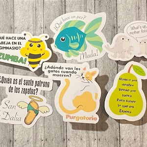 Spanish joke/pun-funny - die cut water resistant sticker