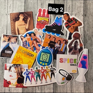 90s Nostalgia Sticker Grab Bag - Die Cut Water Resistant Stickers - Etsy