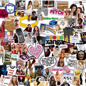 2000s sticker grab bag - die cut water resistant stickers