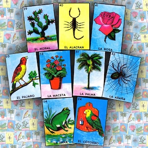 Mexican Lotería #2 - die cut water resistant sticker