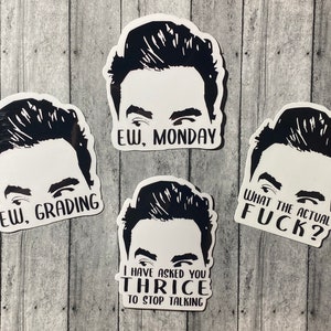 David Rose Teacher - die cut water resistant sticker
