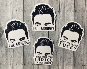 David Rose Teacher - die cut water resistant sticker