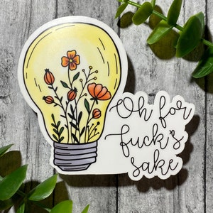 Pretty Funny/sassy/swear saying die-cut water resistant vinyl sticker