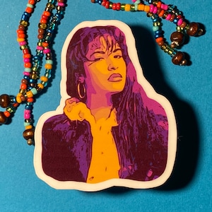 Selena 3" gestanste waterbestendige sticker