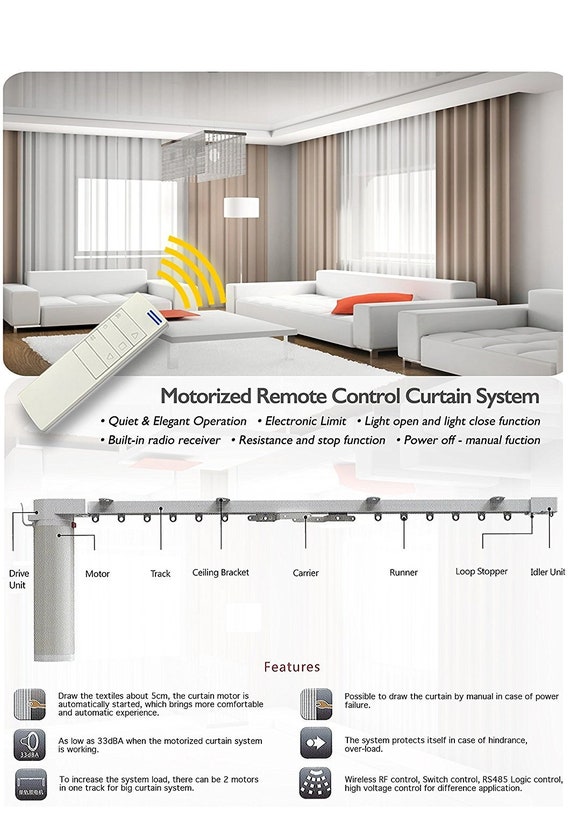 Automatic Curtain System Wifi Curtain Control Customize Etsy