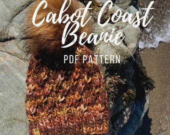 Cabot Coast PDF Knitting Pattern Only | Cable | Instructions | Baby | Toddler | Child | Adult  Bulky | Super Bulky Weight