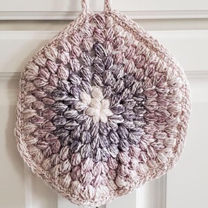 Large Farmhouse Hexagon Pot Holder / Counter Saver / Kitchen Trivet; 100% Cotton