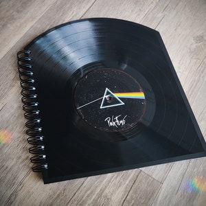 Kundenspezifische / personalisierte handgemachte Vinyl-Schallplatten-Notizbücher