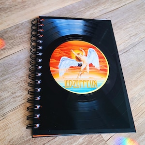 Custom / Personalized Handmade Vinyl Record Notebooks