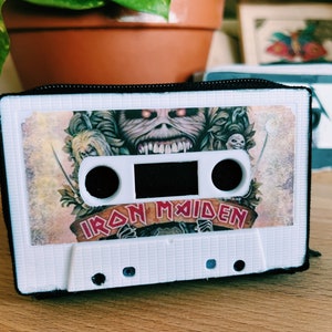 Custom/personalisierte Cassette Tape Card Wallet Iron Maiden