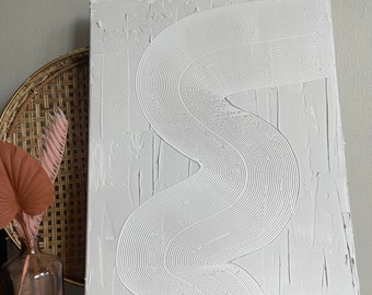 Plaster on canvas - curves