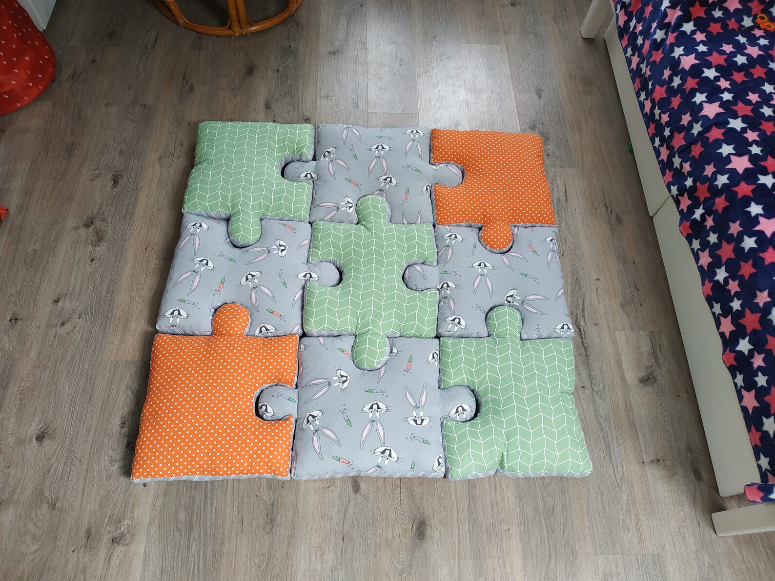 Puzzle bebé jugar estera con los insectos conejito hija del | Etsy