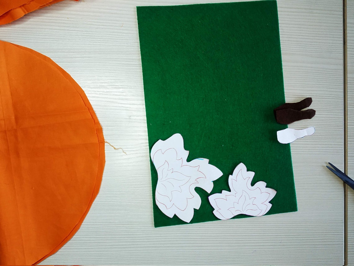 Fabric pumpkin sewing pattern and tutorial 2 size PDF Etsy