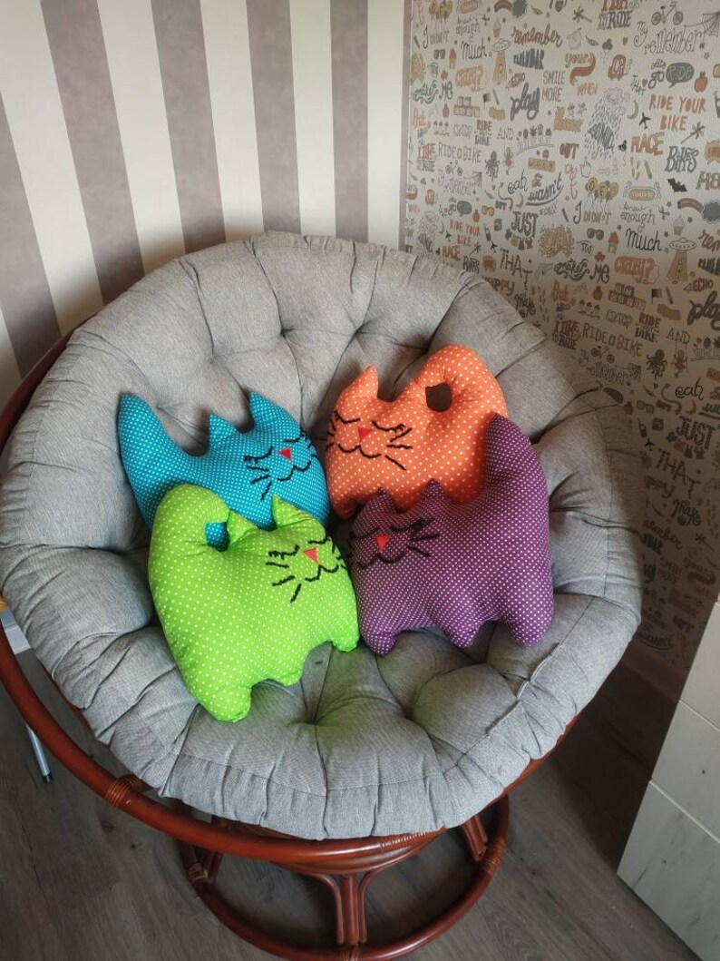 Original cat shaped pillow Etsy